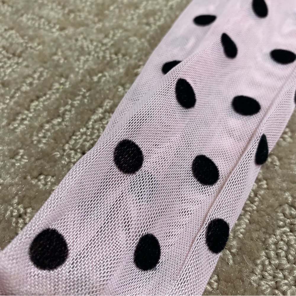 {NWT} Parisian Pink/Black Polka Dot Long Sleeve Bodysuit Size 4 - Picture 10 of 15